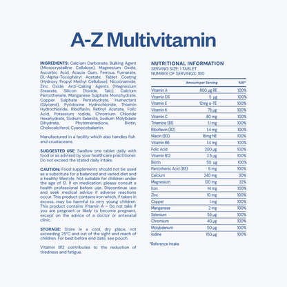 A-Z Multivitamin Tablets