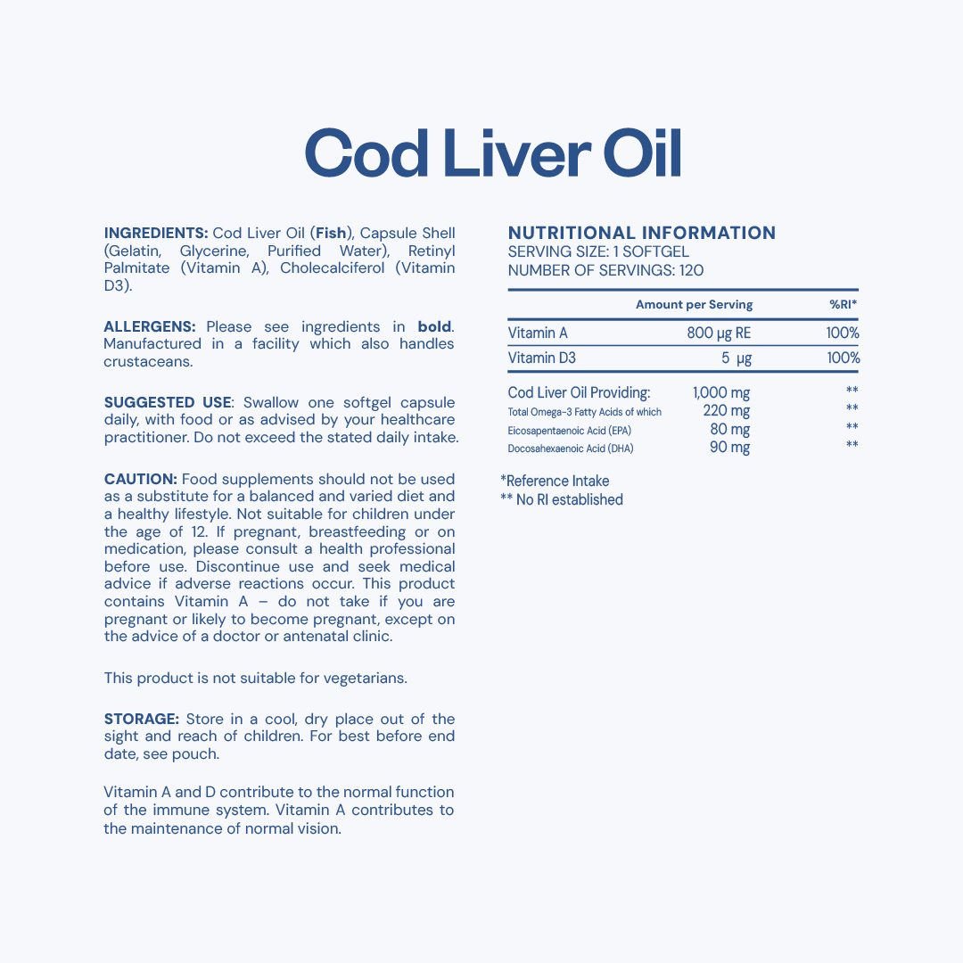 Cod Liver Oil - 1000mg