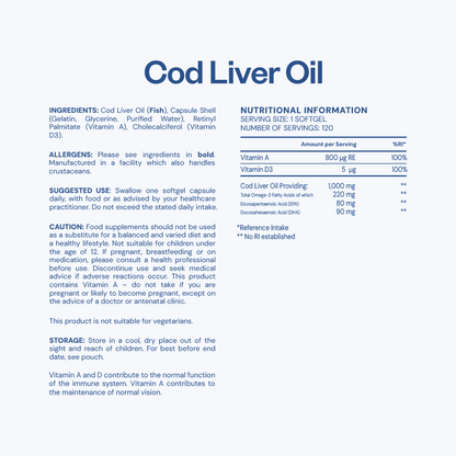 Cod Liver Oil - 1000mg
