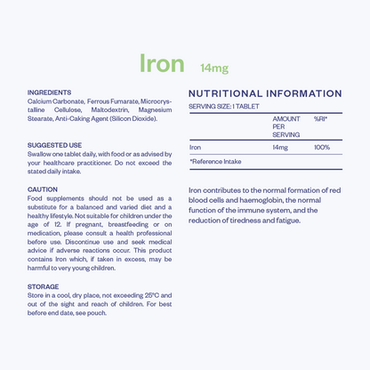 Iron Tablets - 14mg