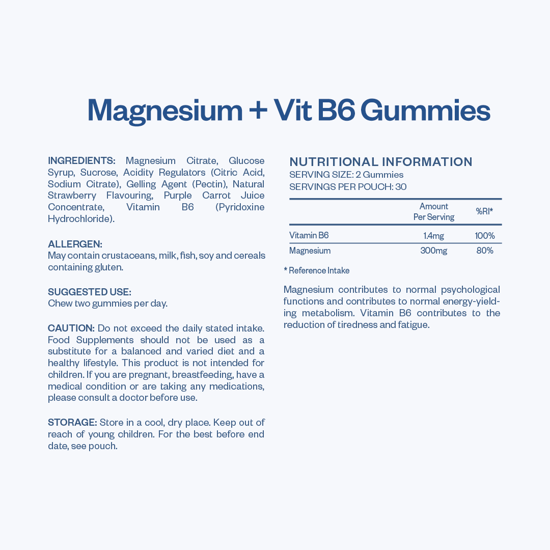 Magnesium + B6 Gummies