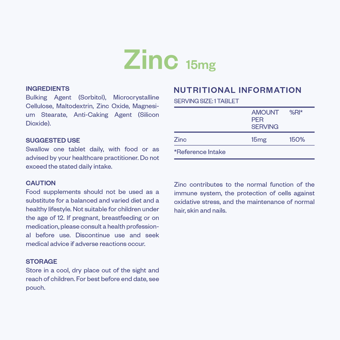 Zinc Tablets - 15mg